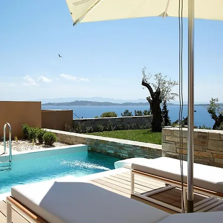 Excellent Halkidiki Junior Pool 2 1 Bedroom Stunning Sea Views Ouranoupoli Villa Ammoulianí